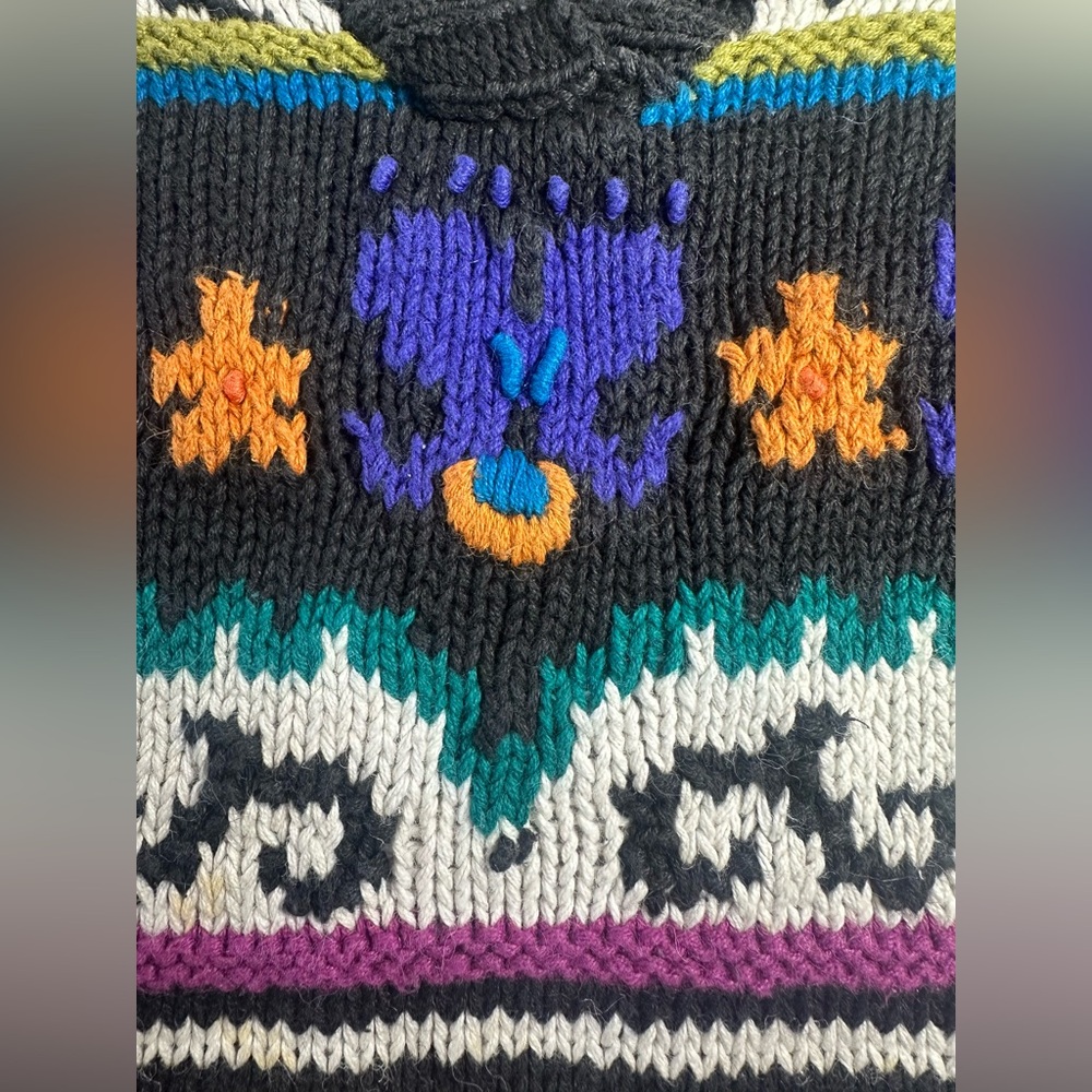 Colorful V-Neck Sweater - Picture 3 of 11